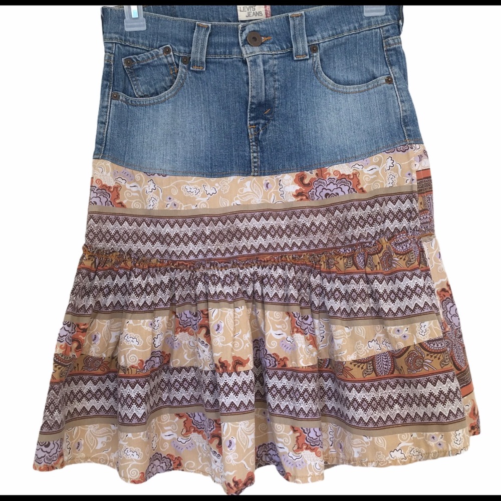 Levi’s Vintage Denim Hippie Boho Skirt - Size 5